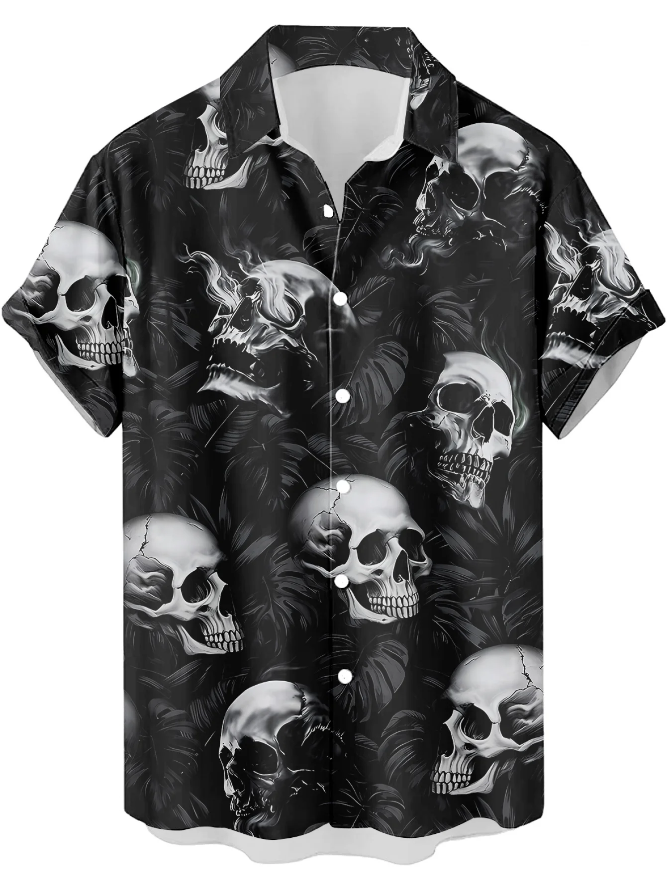 Vintage Horror Skull Crossbone - Vintage Hawaiian Floral Shirt recension och pris