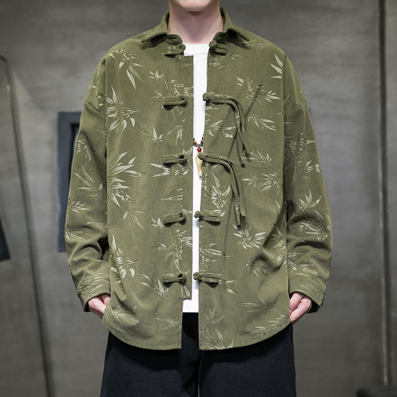 Men's Retro Corduroy Shirt Tra - Corduroy Button Up Shirt Men recension och pris