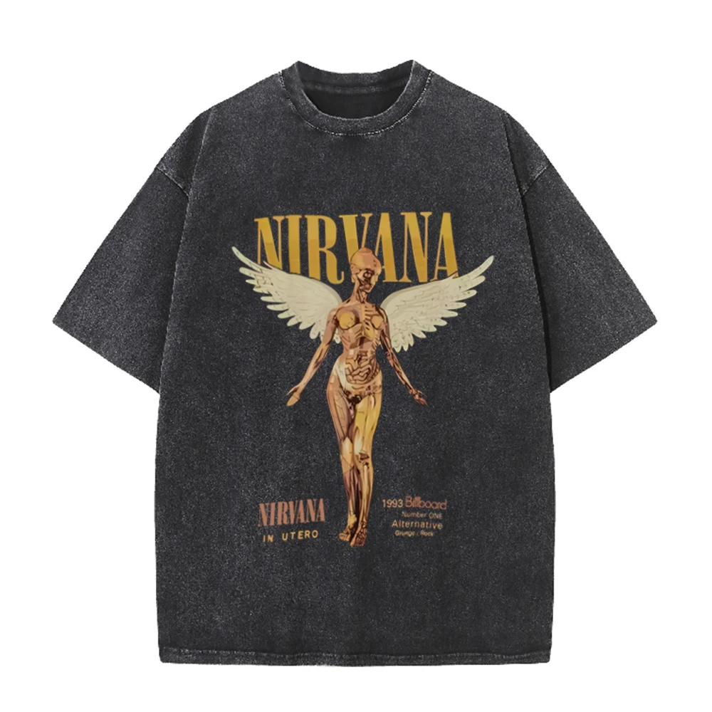Retro Acid Wash Oversized T-sh - Acid Wash Vintage Graphic T Shirt recension och pris